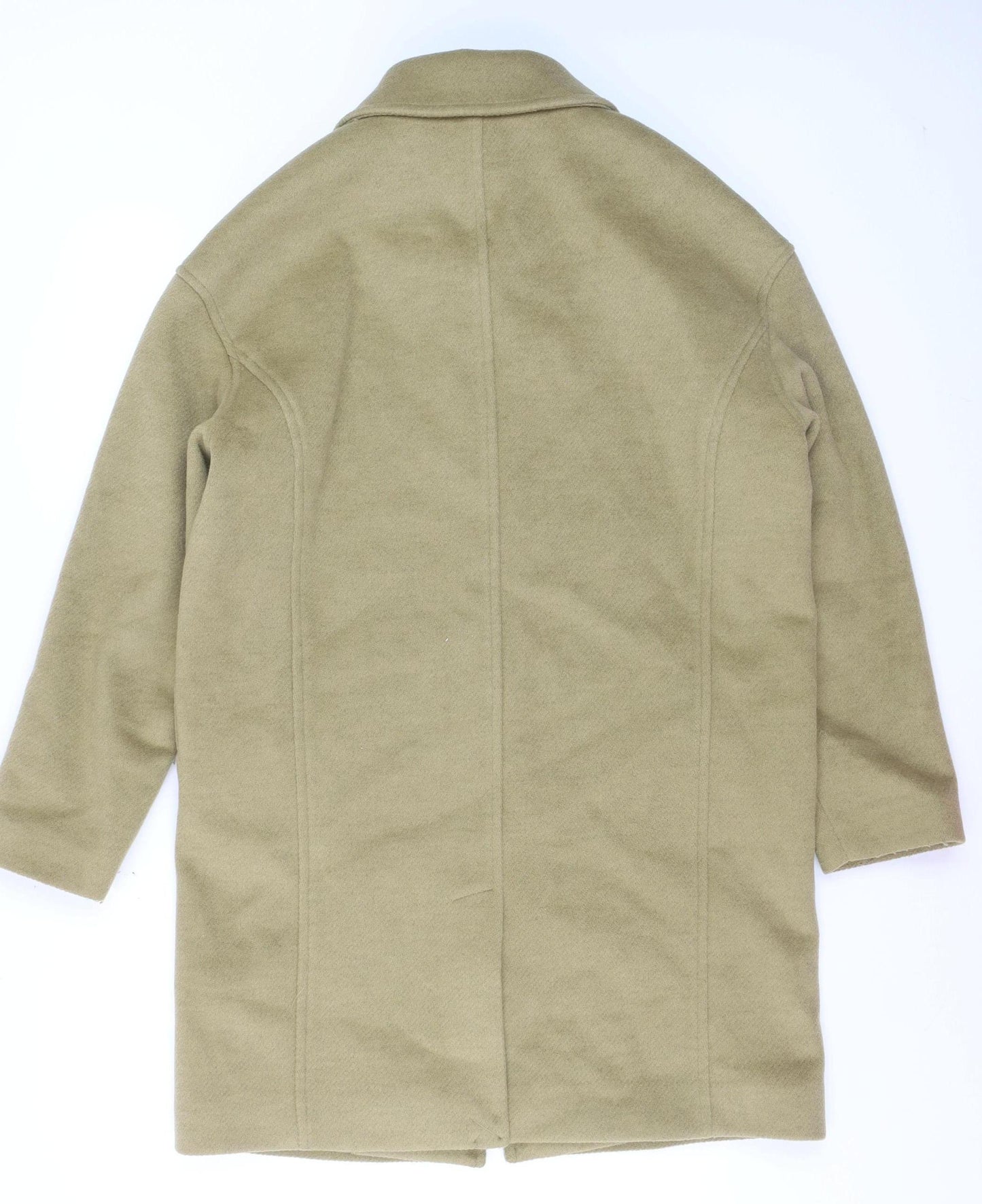 Marks and Spencer Women Beige Button Overcoat Size 10 Regular