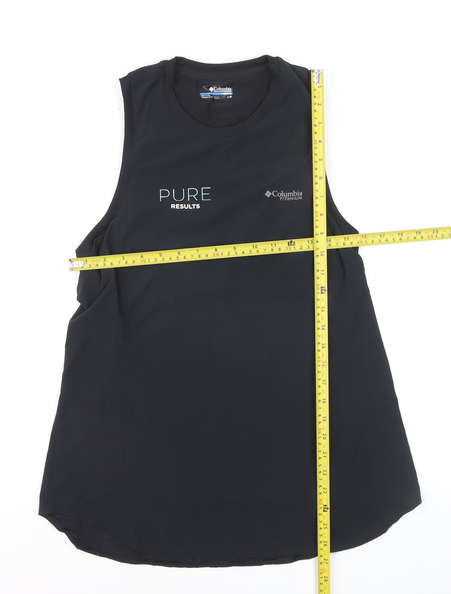 Columbia Women Black Tank Top L Sleeveless Quick Dry Sportswear