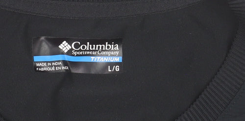 Columbia Women Black Tank Top L Sleeveless Quick Dry Sportswear