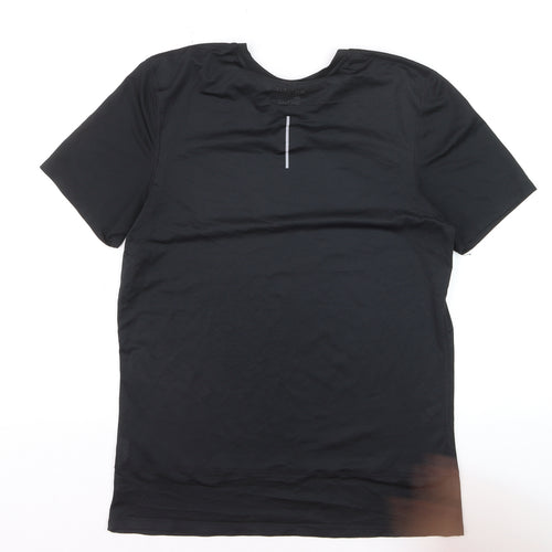 Nike Women’s Black Dri-FIT Running T-Shirt M Lightweight Athletic Top
