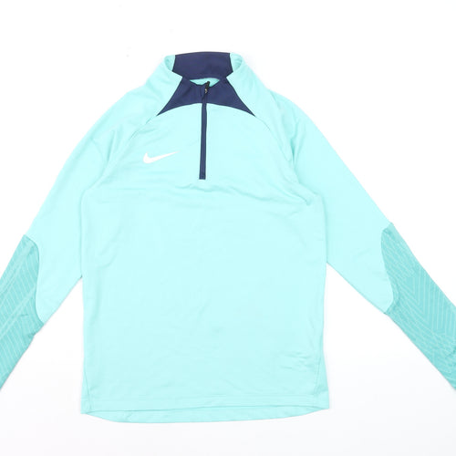 Nike Women’s Blue Dri-FIT 1/4 Zip Pullover Sweatshirt L