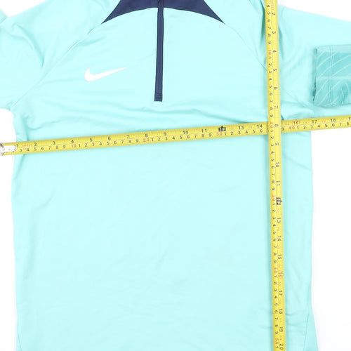 Nike Women’s Blue Dri-FIT 1/4 Zip Pullover Sweatshirt L