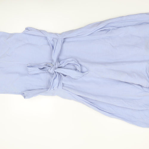 Marks and Spencer Women's Blue Size 16 Asymmetric Dress