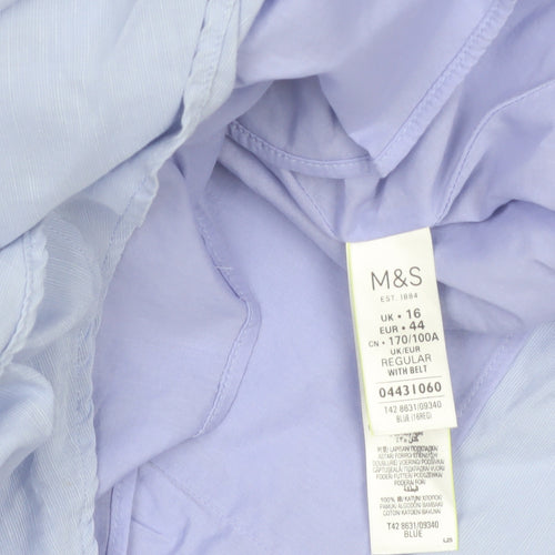 Marks and Spencer Women's Blue Size 16 Asymmetric Dress