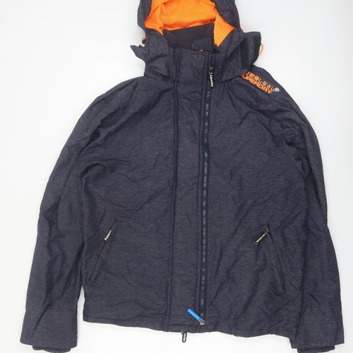 Superdry Men's Blue 2XL Original Windcheater Hooded Jacket