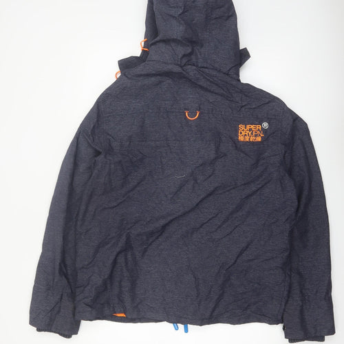 Superdry Men's Blue 2XL Original Windcheater Hooded Jacket