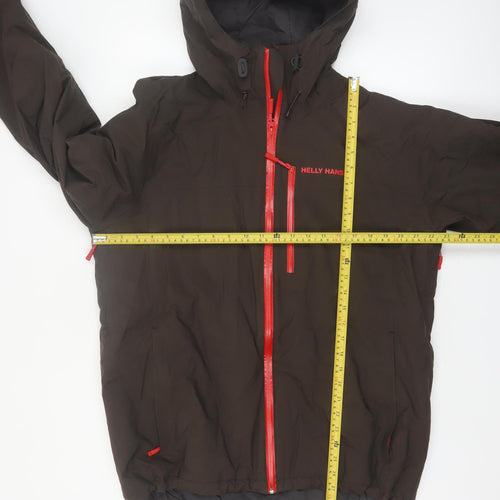 Helly Hansen Men's Black Hooded Waterproof Outdoor Jacket L