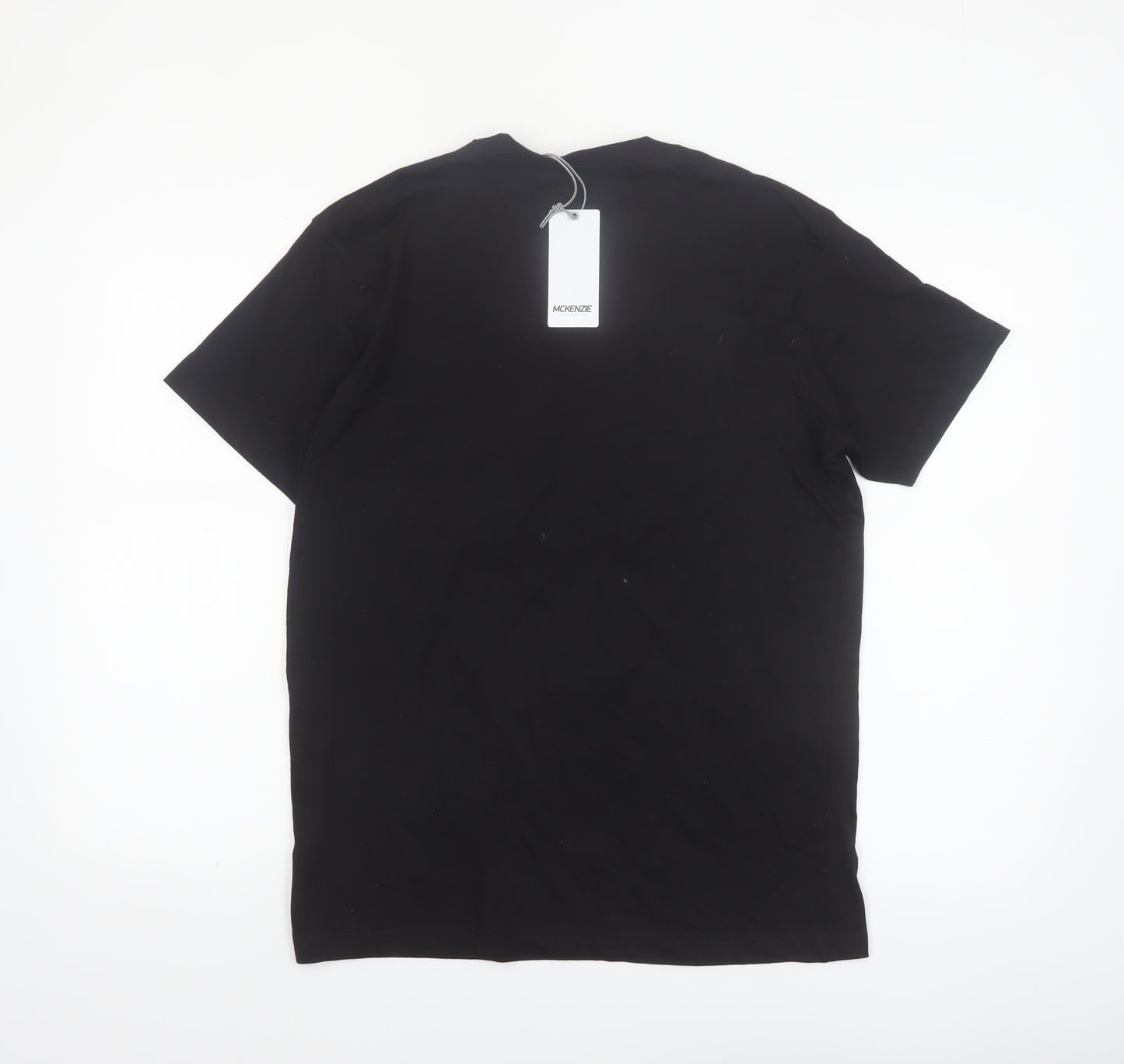 McKenzie Men's Black Graphic Cotton Short Sleeve T-Shirt Size S