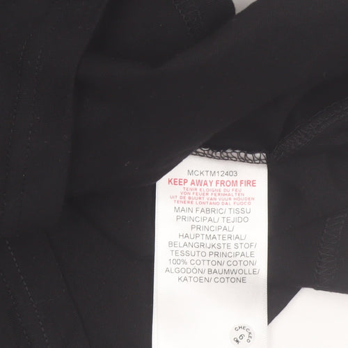 McKenzie Men's Black Graphic Cotton Short Sleeve T-Shirt Size S