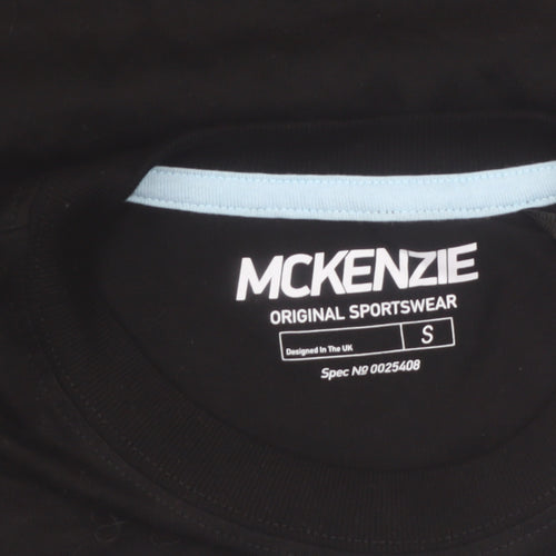 McKenzie Men's Black Graphic Cotton Short Sleeve T-Shirt Size S