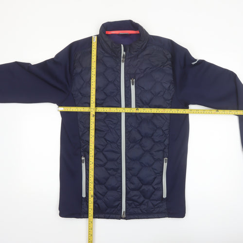 Puma Men’s Blue Softshell Quilted Puffer Jacket Size M