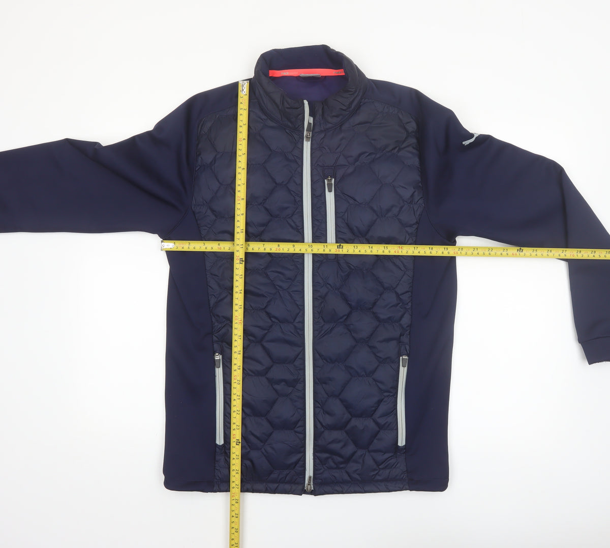 Puma Men’s Blue Softshell Quilted Puffer Jacket Size M