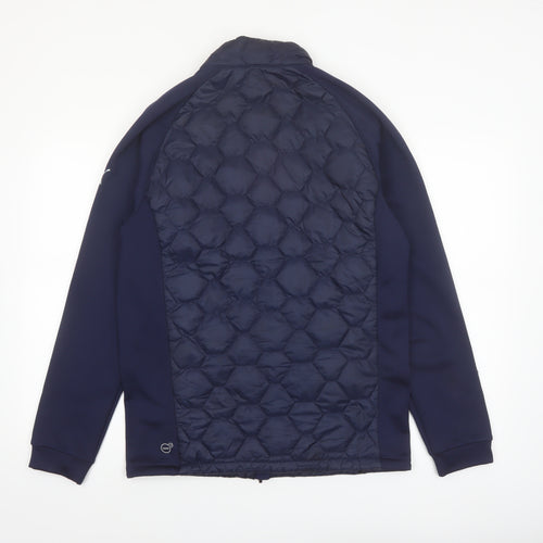 Puma Men’s Blue Softshell Quilted Puffer Jacket Size M