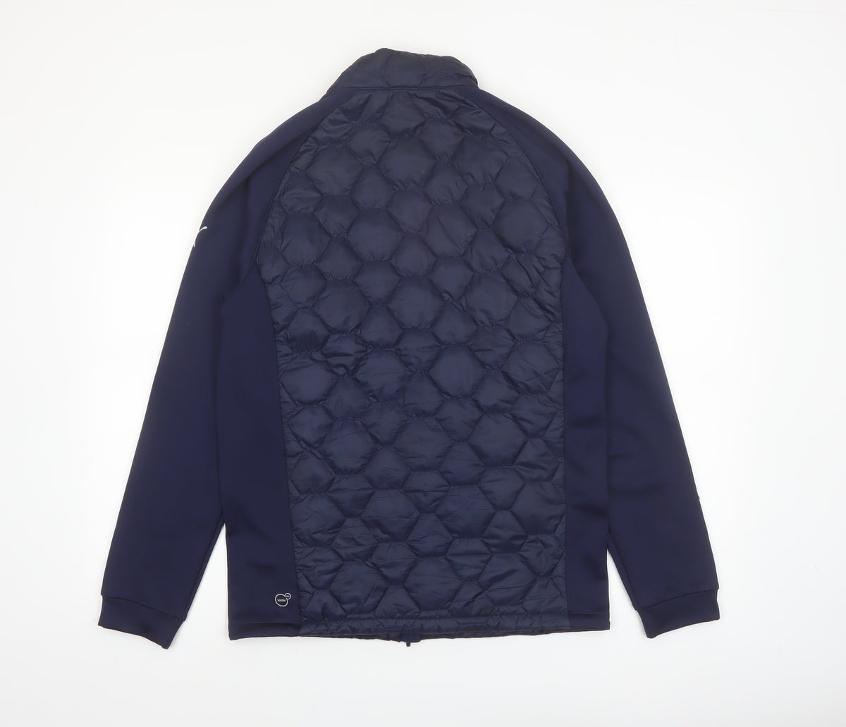 Puma Men’s Blue Softshell Quilted Puffer Jacket Size M