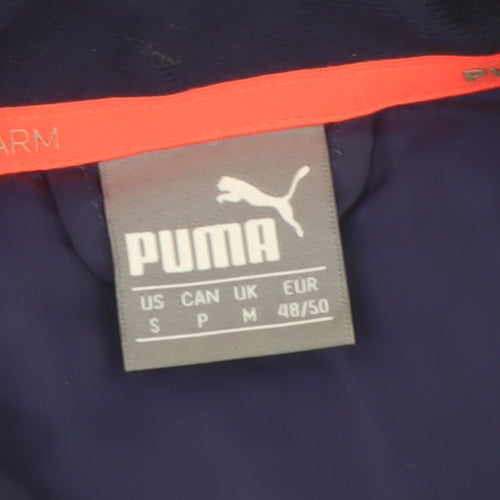 Puma Men’s Blue Softshell Quilted Puffer Jacket Size M