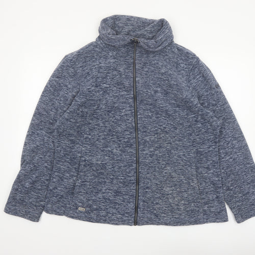 Regatta Women's Blue Fleece Full Zip Jacket UK 20 Outdoor Style