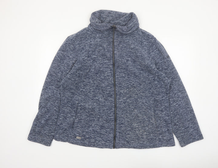 Regatta Women's Blue Fleece Full Zip Jacket UK 20 Outdoor Style