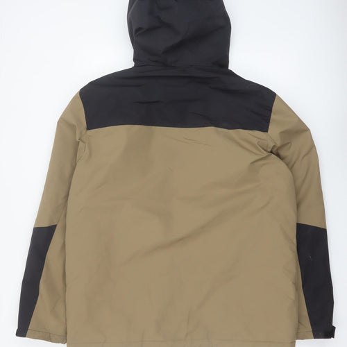 Primark Men's Brown Hooded Parka Jacket L Waterproof Thermal