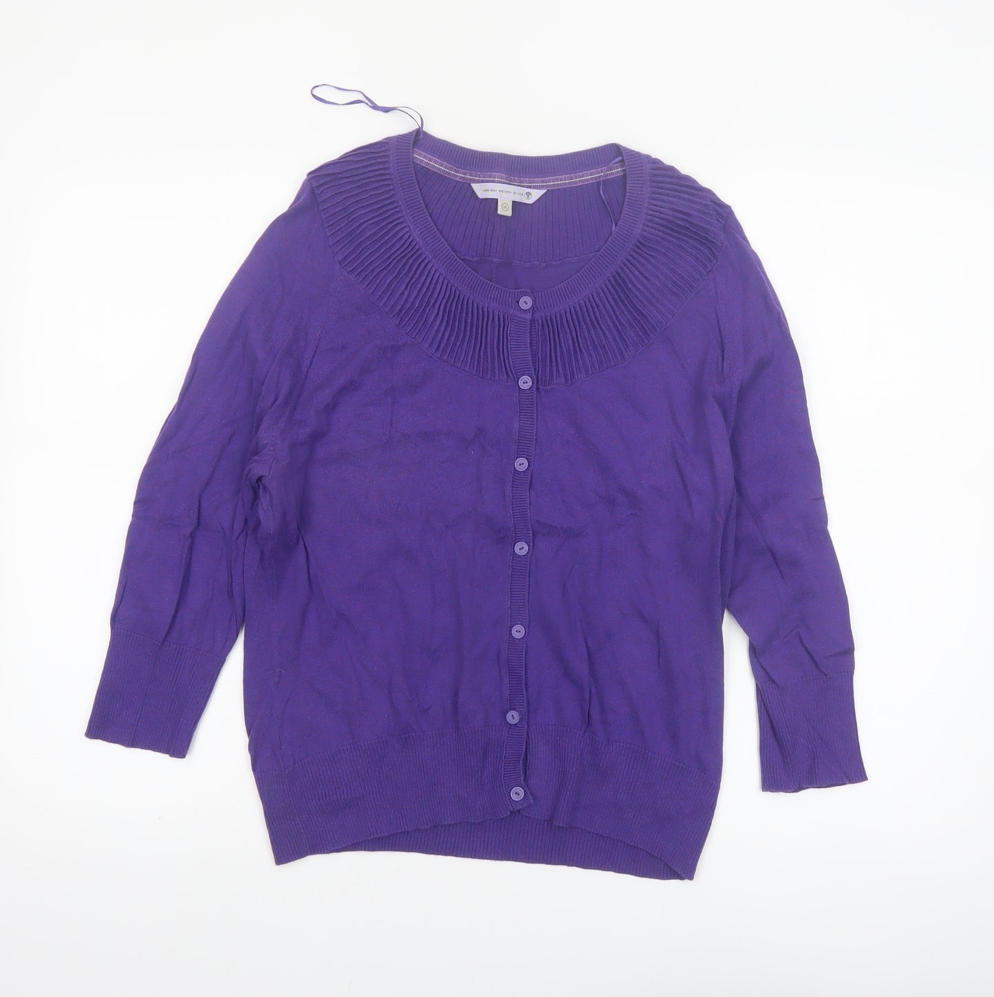 Rule The Water Women’s Purple Cotton Button Cardigan Size 16