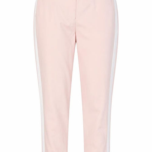 Zara Women Pink Tapered Trousers XS Slim Fit Elastic Waist