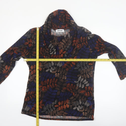 Gerard Women’s Multicoloured Cowl Neck Pullover Jumper Size 16