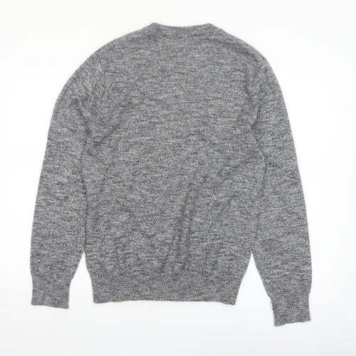 Next Men's Grey Cotton Blend Crew Neck Pullover Jumper XS