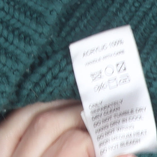 5252 BY O!Oi Women’s Multicoloured Cable-Knit V-Neck Jumper One Size