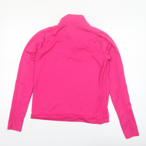 Nike Women's Pink Running 1/4 Zip Long Sleeve Top Size S