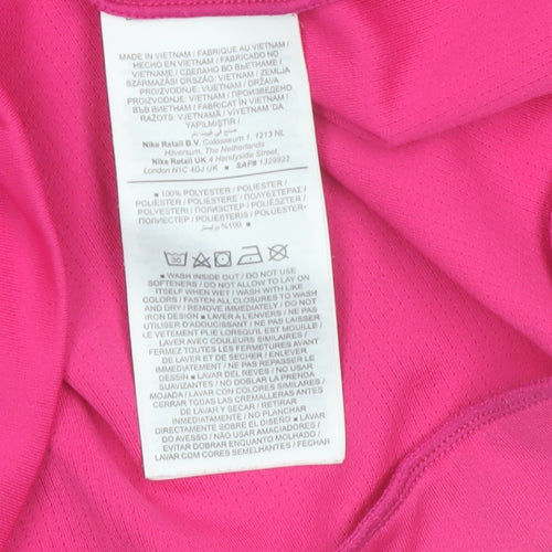 Nike Women's Pink Running 1/4 Zip Long Sleeve Top Size S
