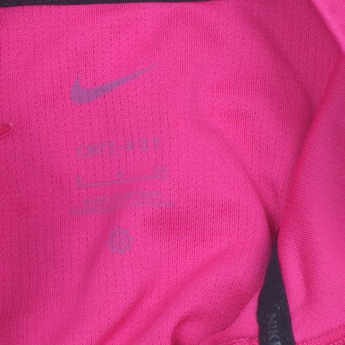 Nike Women's Pink Running 1/4 Zip Long Sleeve Top Size S