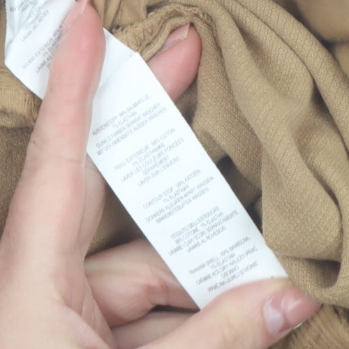 Denim Co. Women Beige Size 8 Corduroy Pencil Skirt