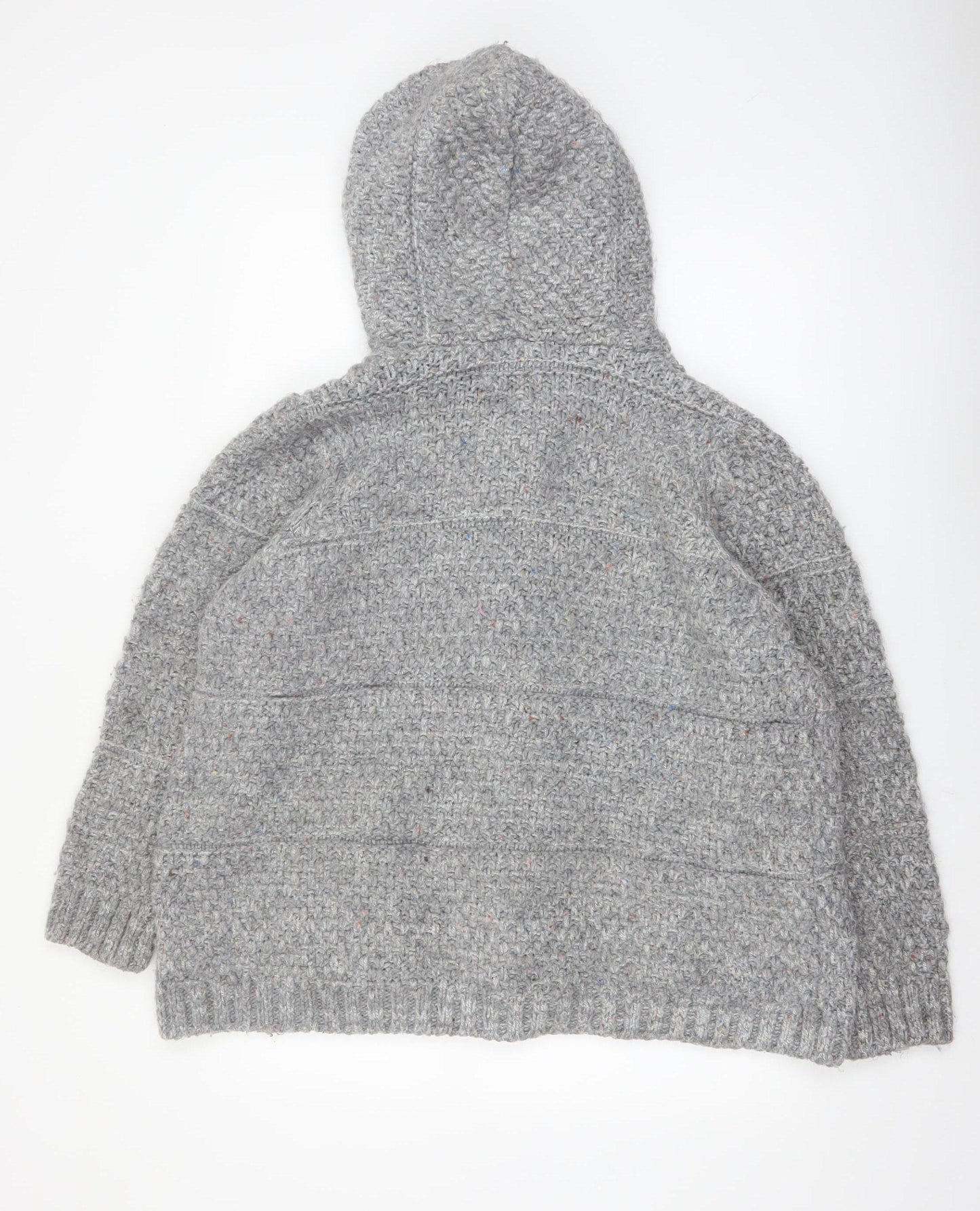Marks and Spencer Womens Grey Hooded Chunky Knit Cardigan UK 20