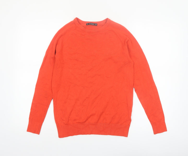 Dunnes Women’s Orange Crew Neck Long Sleeve Pullover Jumper Size M