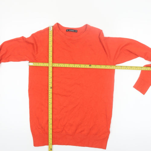 Dunnes Women’s Orange Crew Neck Long Sleeve Pullover Jumper Size M