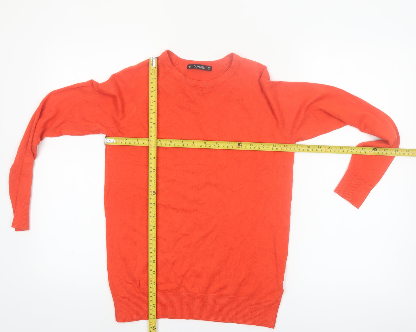 Dunnes Women’s Orange Crew Neck Long Sleeve Pullover Jumper Size M