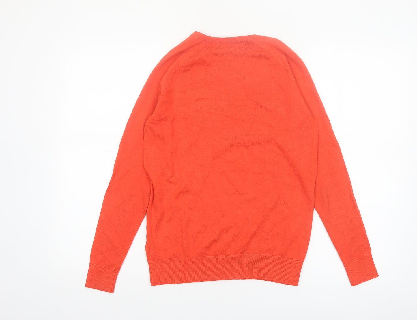 Dunnes Women’s Orange Crew Neck Long Sleeve Pullover Jumper Size M