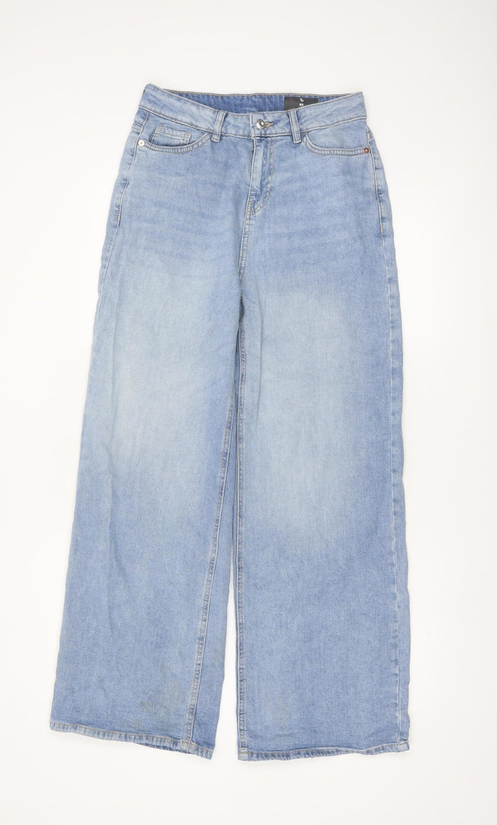 Tu Women’s Blue Wide-Leg High Rise Denim Jeans Size 8R
