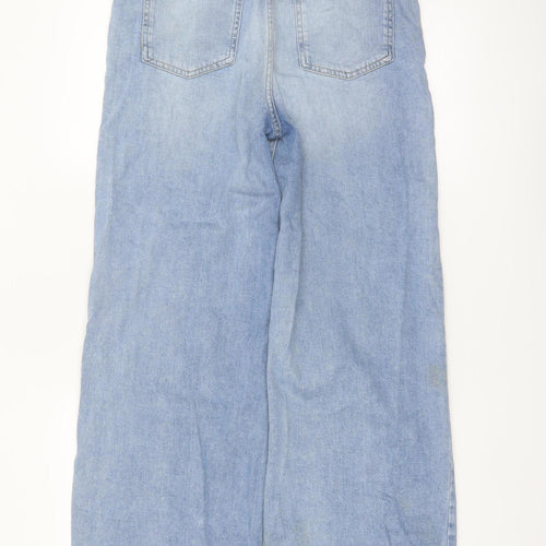 Tu Women’s Blue Wide-Leg High Rise Denim Jeans Size 8R