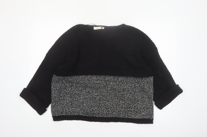 New Look Womens Black Size 14 Chunky Knit Pullover Jumper