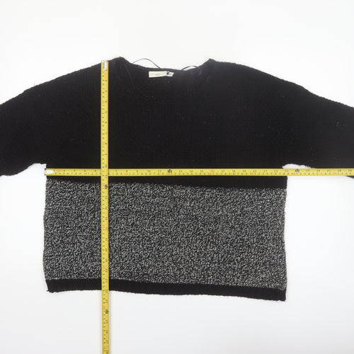 New Look Womens Black Size 14 Chunky Knit Pullover Jumper