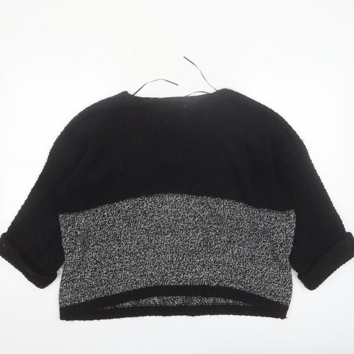 New Look Womens Black Size 14 Chunky Knit Pullover Jumper