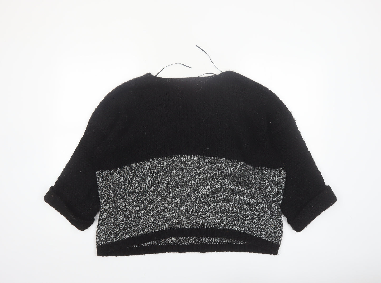 New Look Womens Black Size 14 Chunky Knit Pullover Jumper