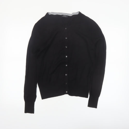 Papaya Women’s Black Size 14 Button Cardigan Knit Jumper