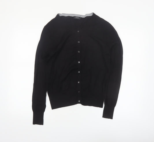 Papaya Women’s Black Size 14 Button Cardigan Knit Jumper