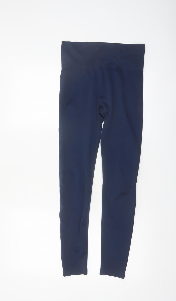 Primark Womens Blue Seamless High Waist Activewear Leggings Size S