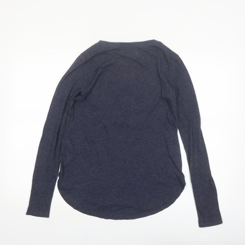 Abercrombie & Fitch Women's Blue Long Sleeve Basic T-Shirt Size S