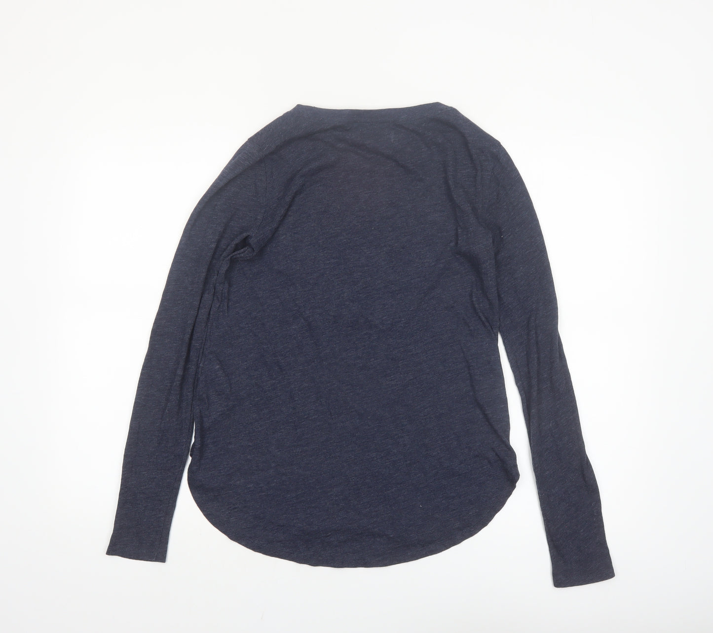 Abercrombie & Fitch Women's Blue Long Sleeve Basic T-Shirt Size S