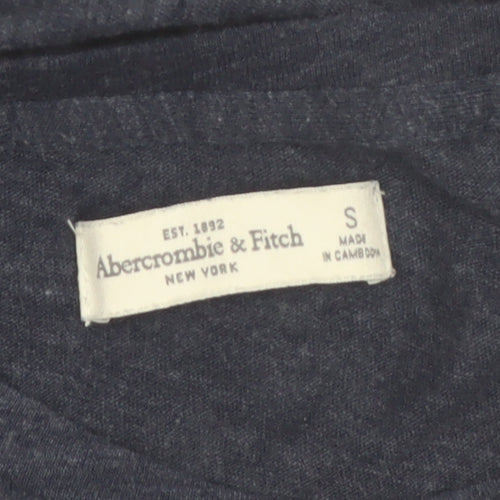 Abercrombie & Fitch Women's Blue Long Sleeve Basic T-Shirt Size S