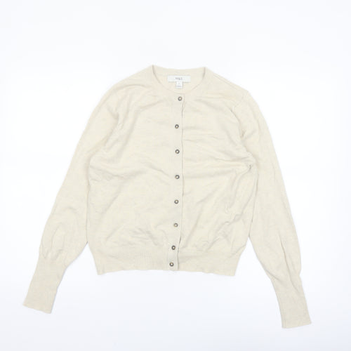 Marks and Spencer Women’s Beige Size 12 Button Cardigan
