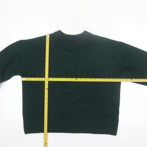 New Look Women's Green Crew Neck Knit Pullover Jumper Size M